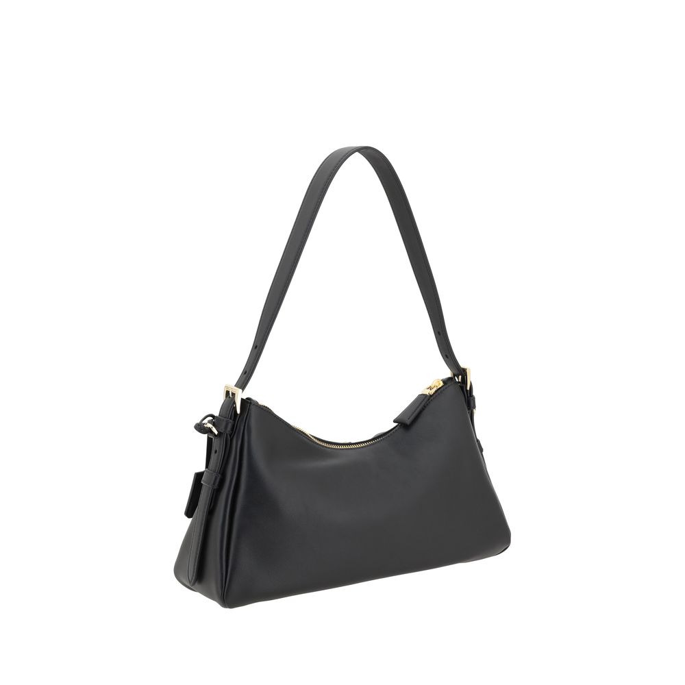 Black Calf Leather Bos Taurus Shoulder Bag