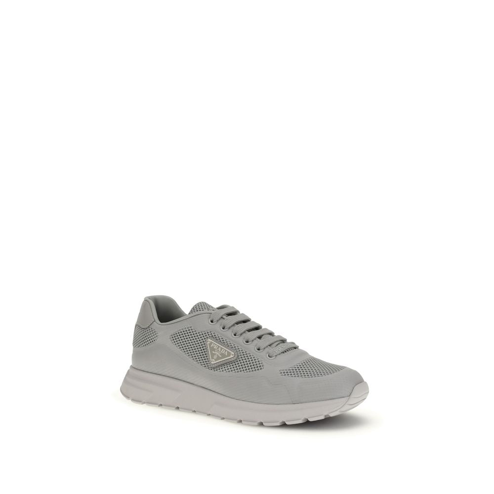 Gray Rubber Athletic Sneakers