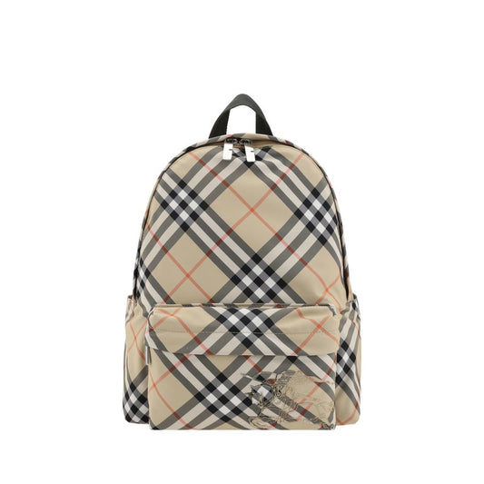 Beige Polyester Backpack