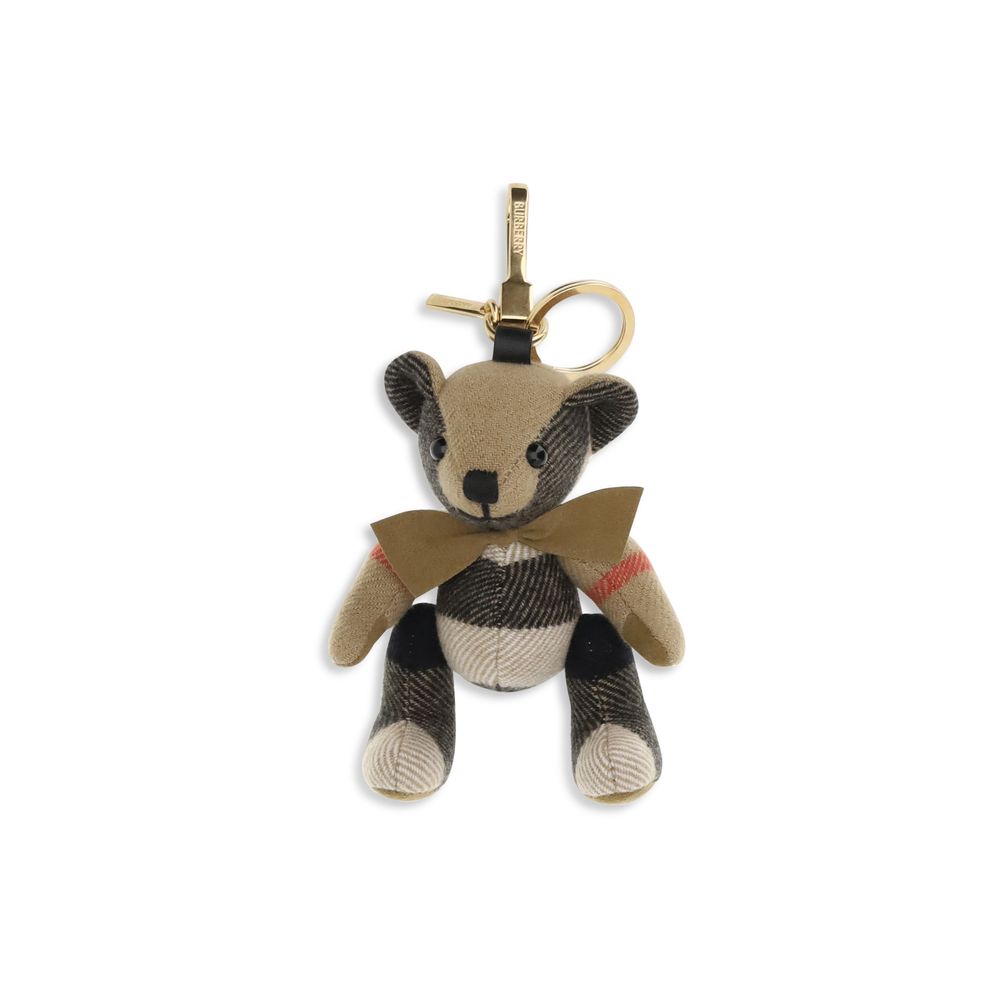 Beige Cashmere Keychain