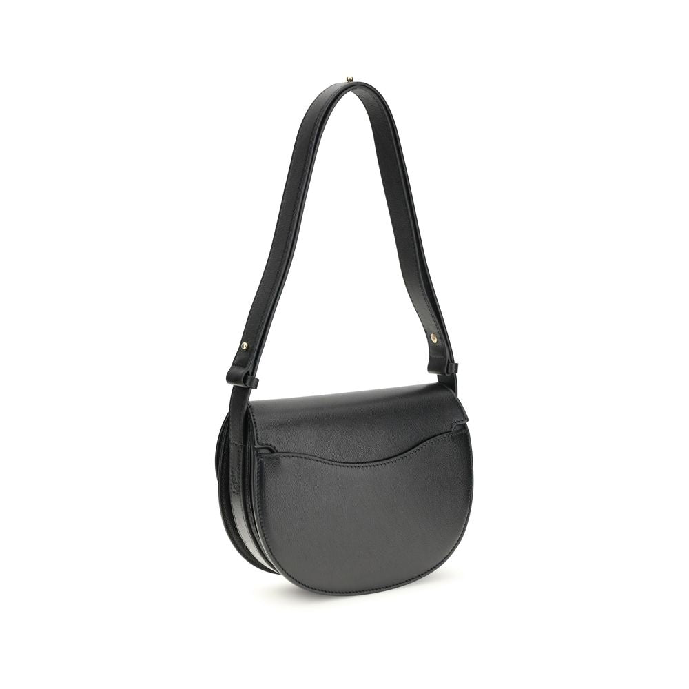 Black Calf Leather Bos Taurus Shoulder Bag
