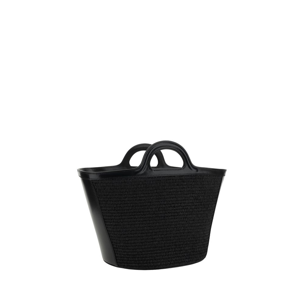 Black Cotton Shoulder Bag