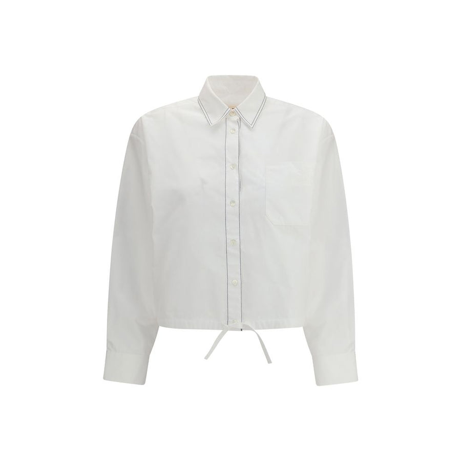 White Cotton Shortsleeve Shirt