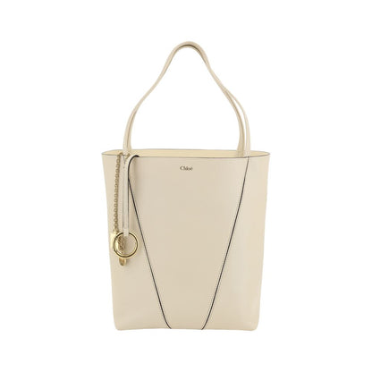 Cream Calf Leather Bos Taurus Shoulder Bag