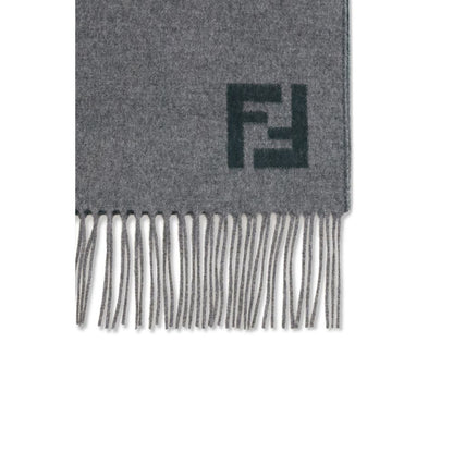 Gray Wool Scarf