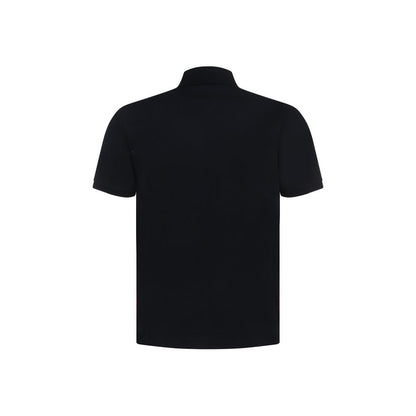 Blue Cotton Polo Shirt