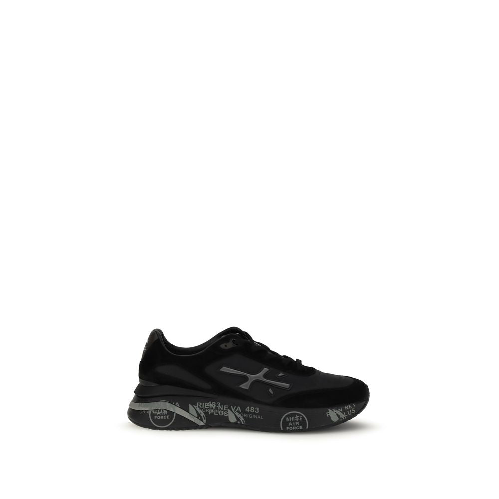 Black Rubber Chunky Sneakers