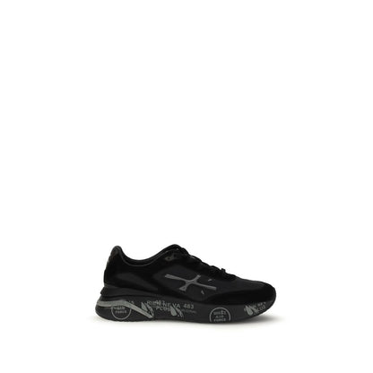 Black Rubber Chunky Sneakers