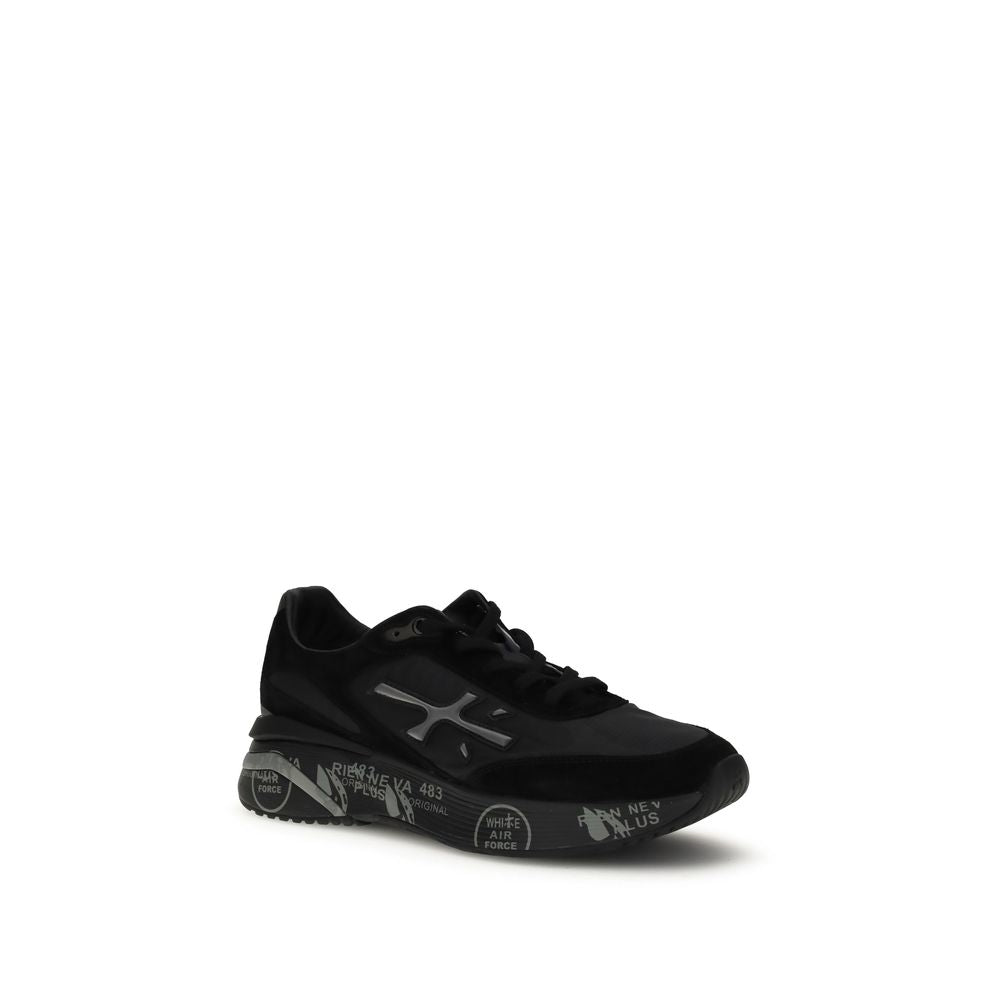 Black Rubber Chunky Sneakers