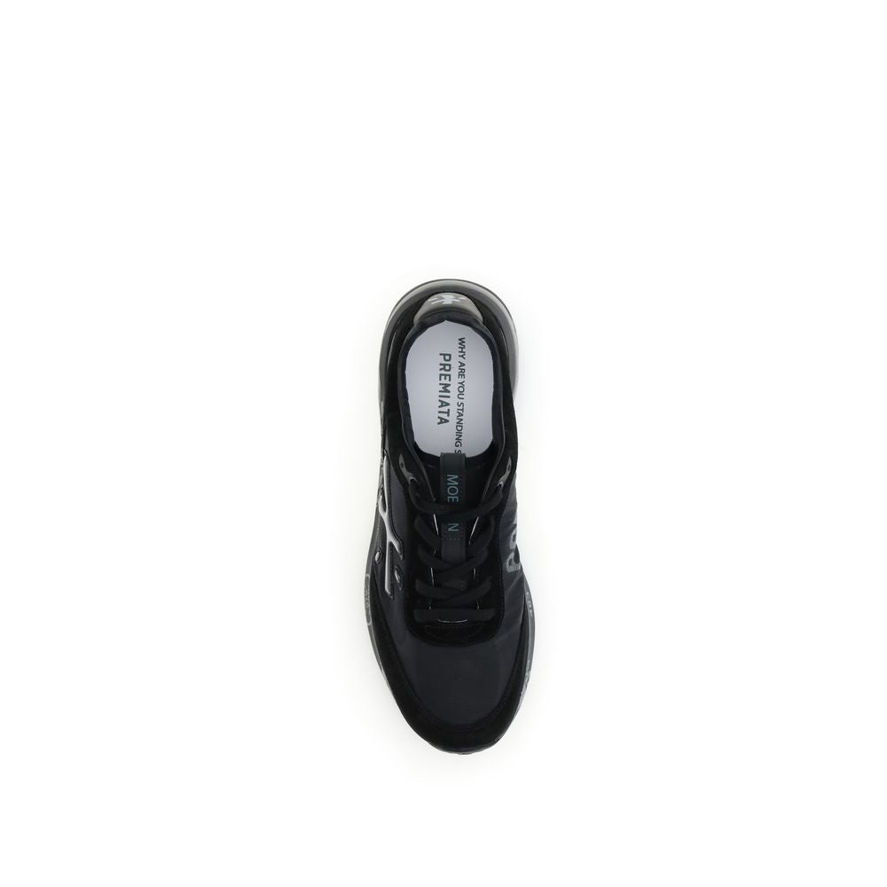 Black Rubber Chunky Sneakers