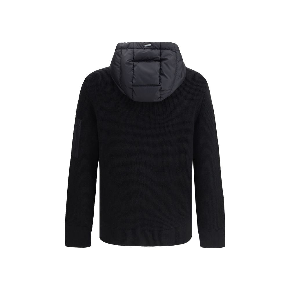 Black Wool Bomber