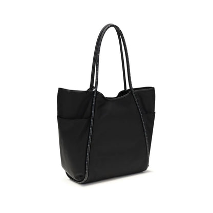 Black Fabric Shoulder Bag