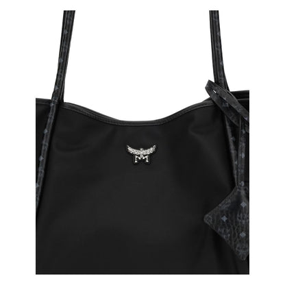 Black Fabric Shoulder Bag