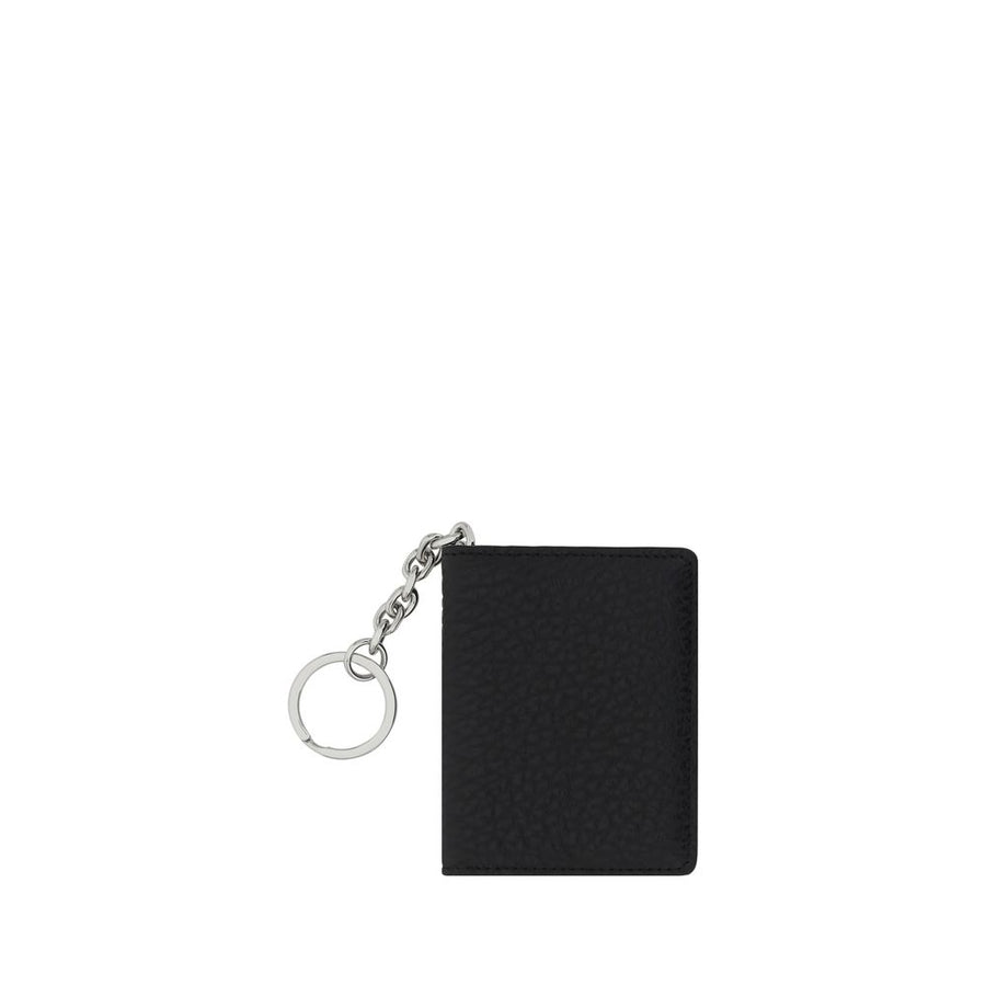 Black Calf Leather Bos Taurus Keychain