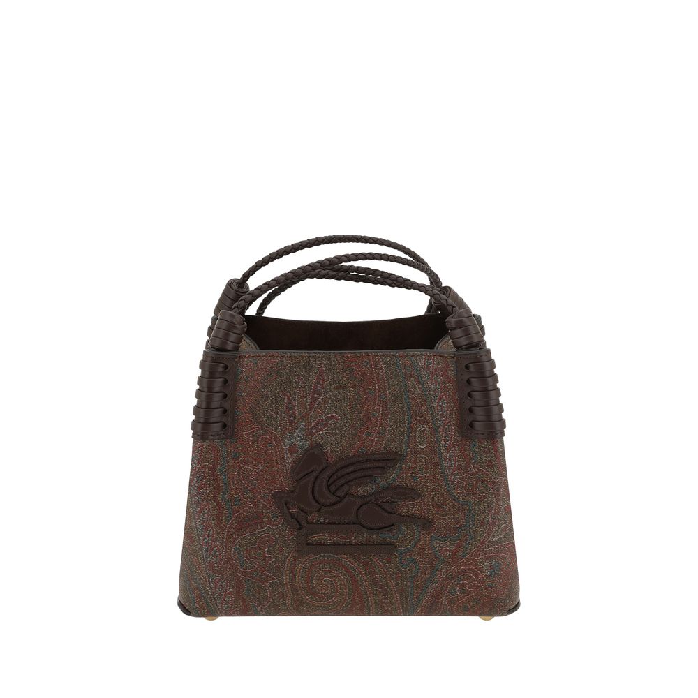Brown Fabric Handbag