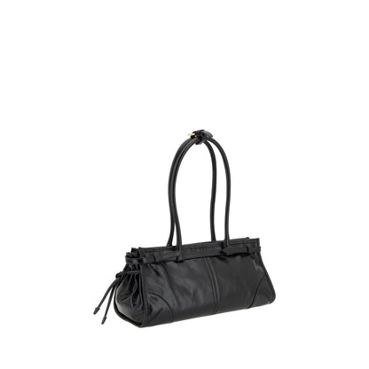 Black Calf Leather Bos Taurus Shoulder Bag