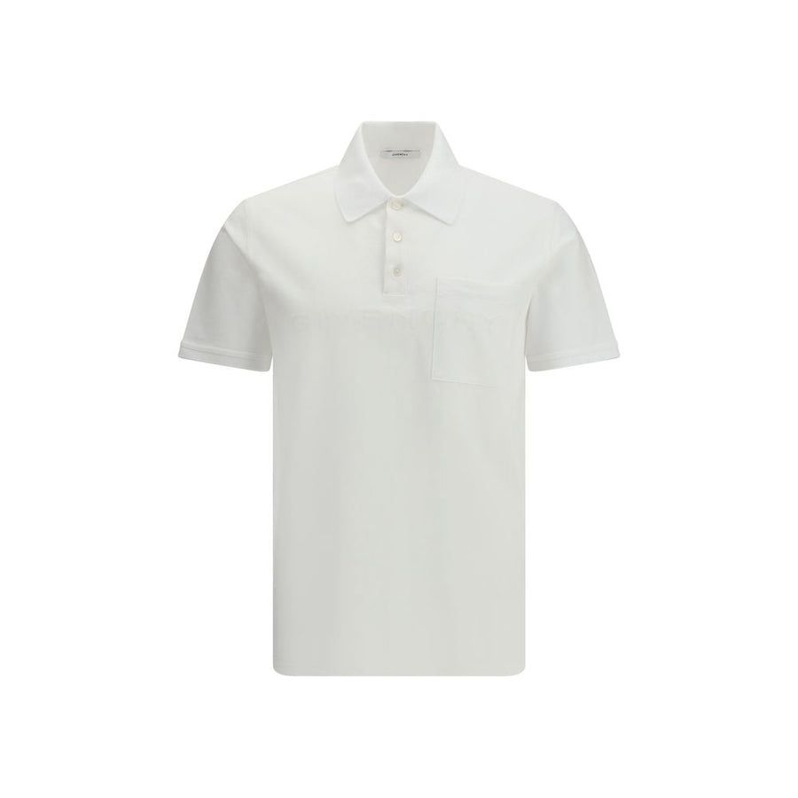 White Cotton Polo Shirt