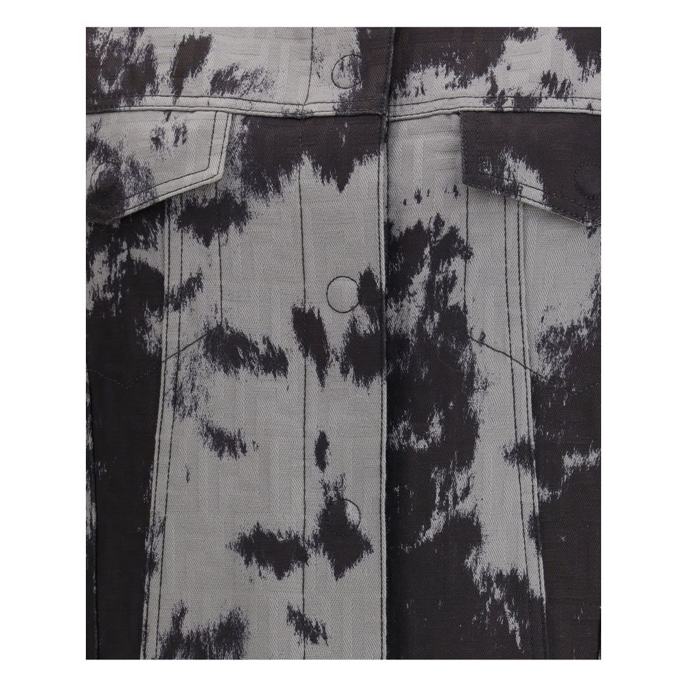 Black Cotton Denim Jacket