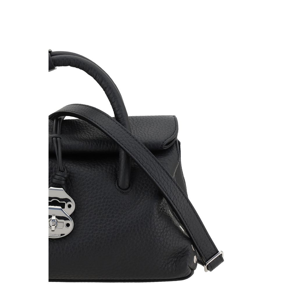 Black Calf Leather Bos Taurus Shoulder Bag