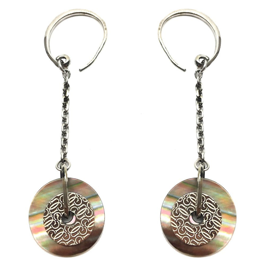 Silver Stainless Steel Earrings