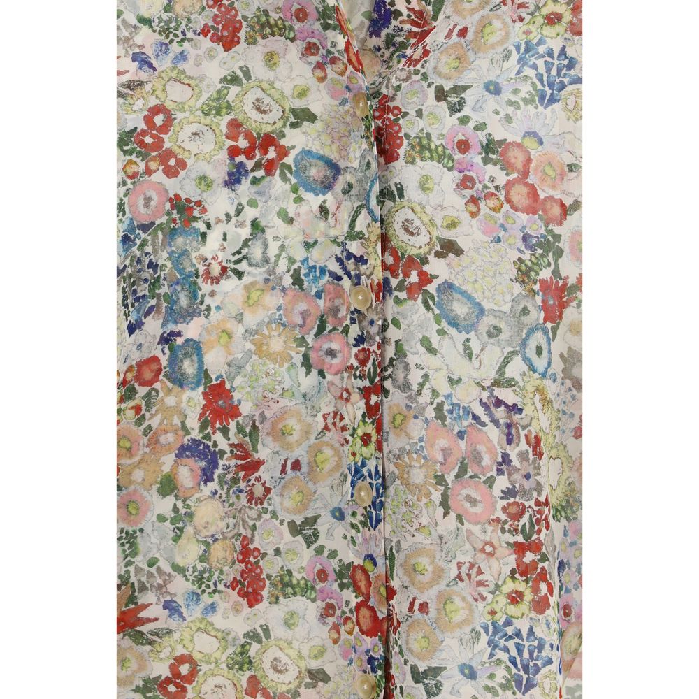 Multicolor Silk Pattern Shirt