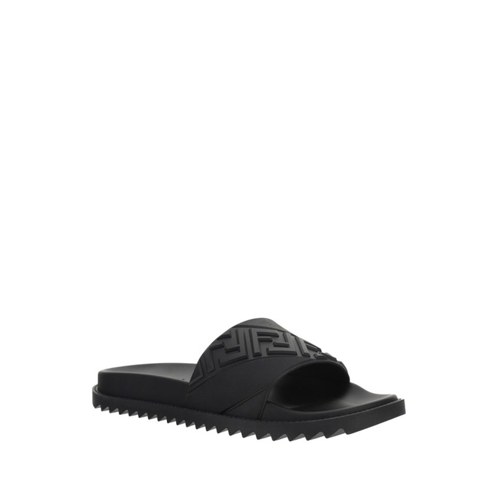 Black Rubber Sandals