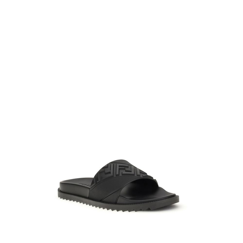 Black Rubber Sandals