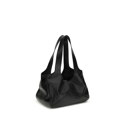 Black Calf Leather Bos Taurus Shoulder Bag