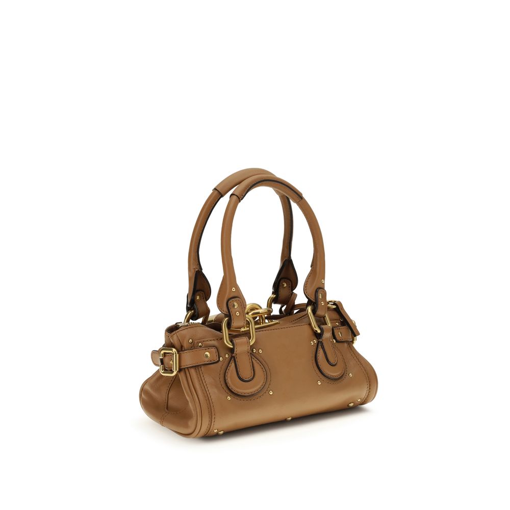 Beige Calf Leather Bos Taurus Shoulder Bag