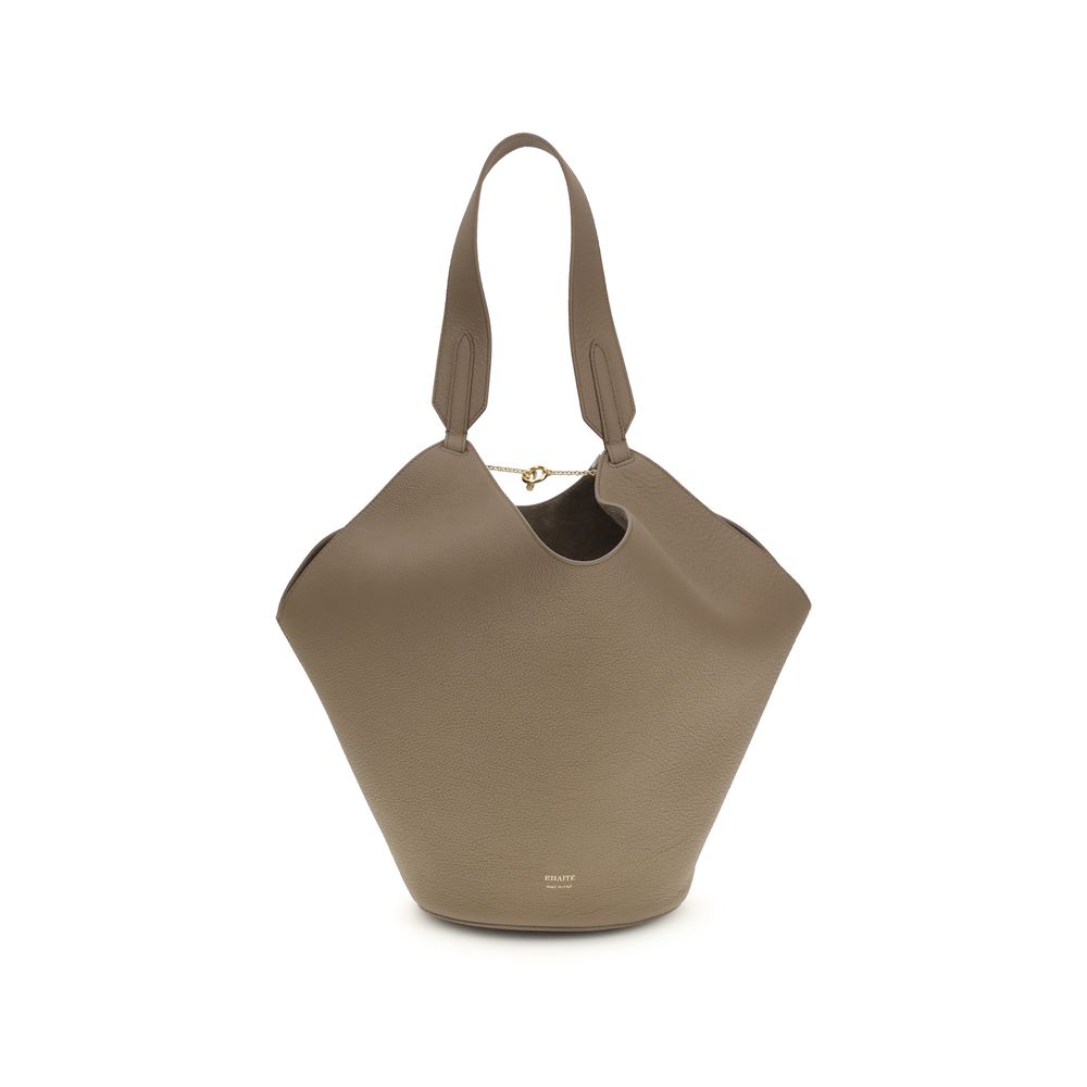 Beige Calf Leather Bos Taurus Shoulder Bag