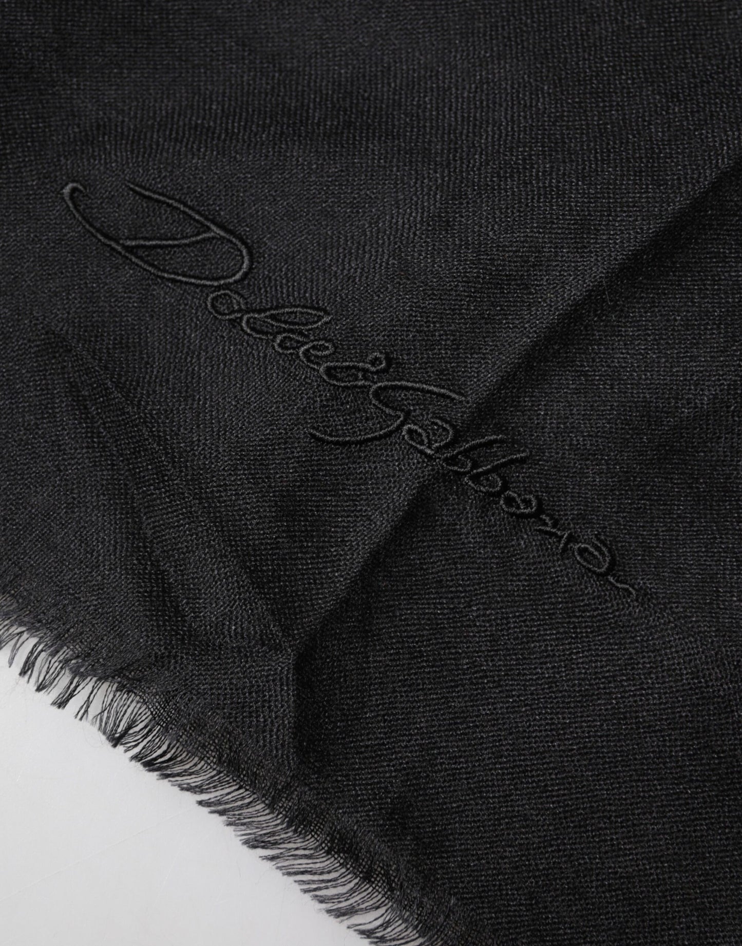 Black Cashmere Knit Neck Wrap Shawl Scarf