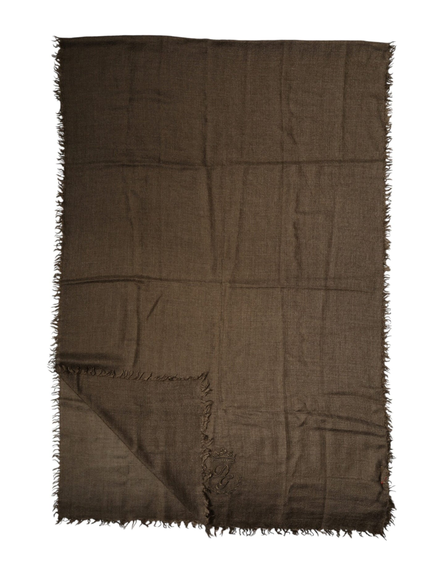 Brown Cashmere Knit Neck Wrap Shawl  Scarf