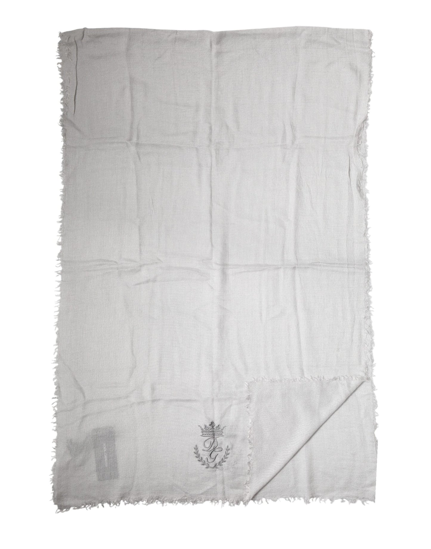 Gray Cashmere Knit Neck Wrap Shawl Scarf