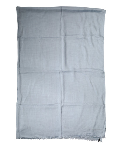 Light Blue Cashmere Knitted Shawl Scarf