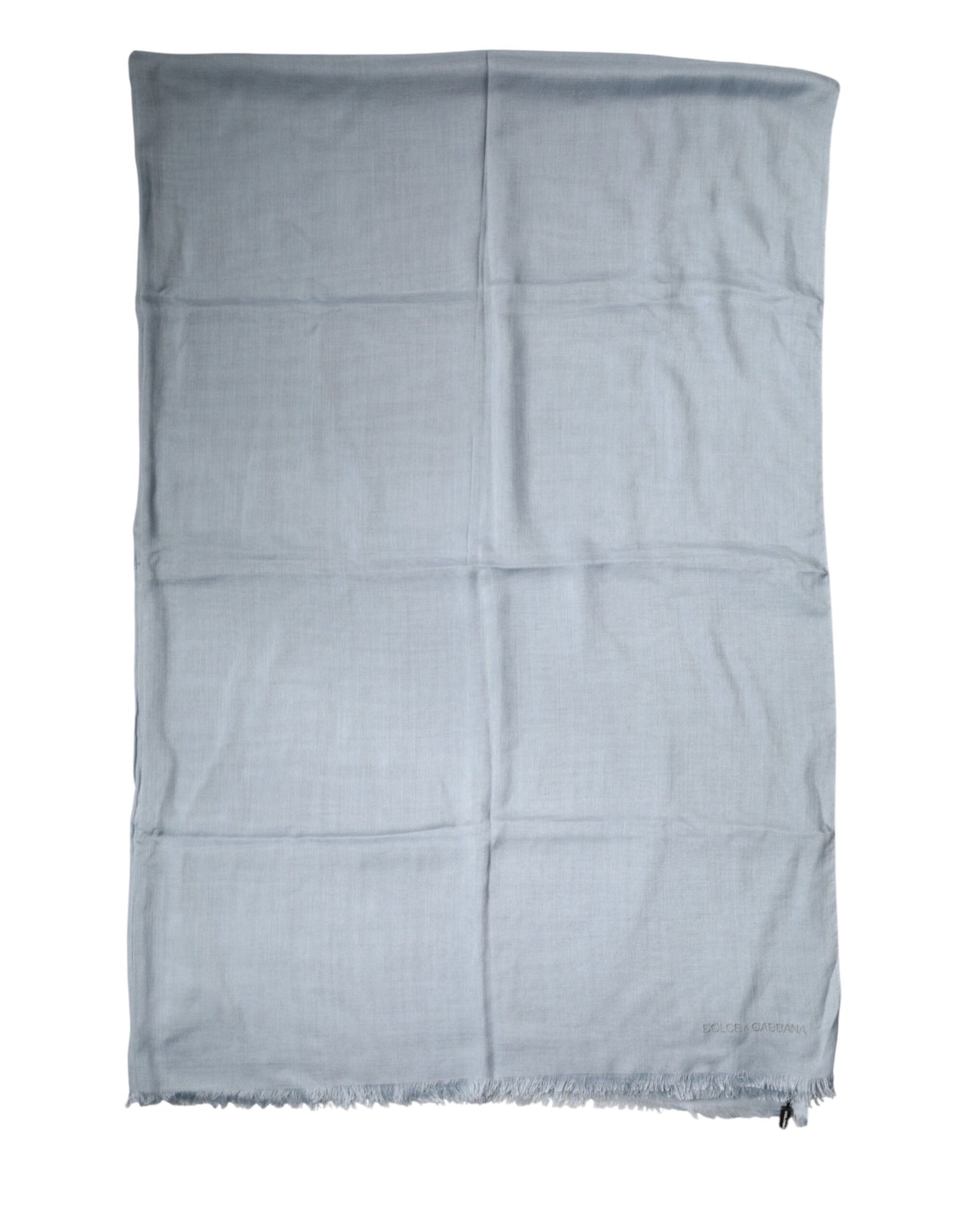 Light Blue Cashmere Knit Neck Wrap Scarf