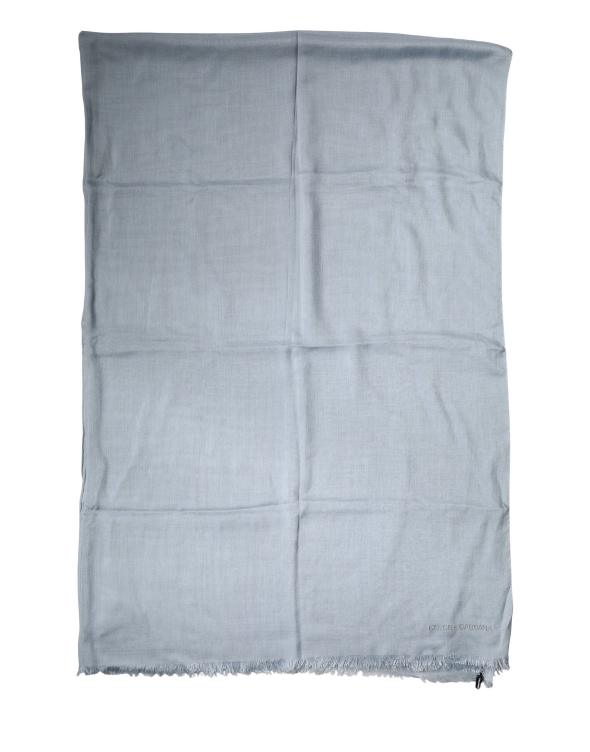 Light Blue Cashmere Knit Neck Wrap Scarf