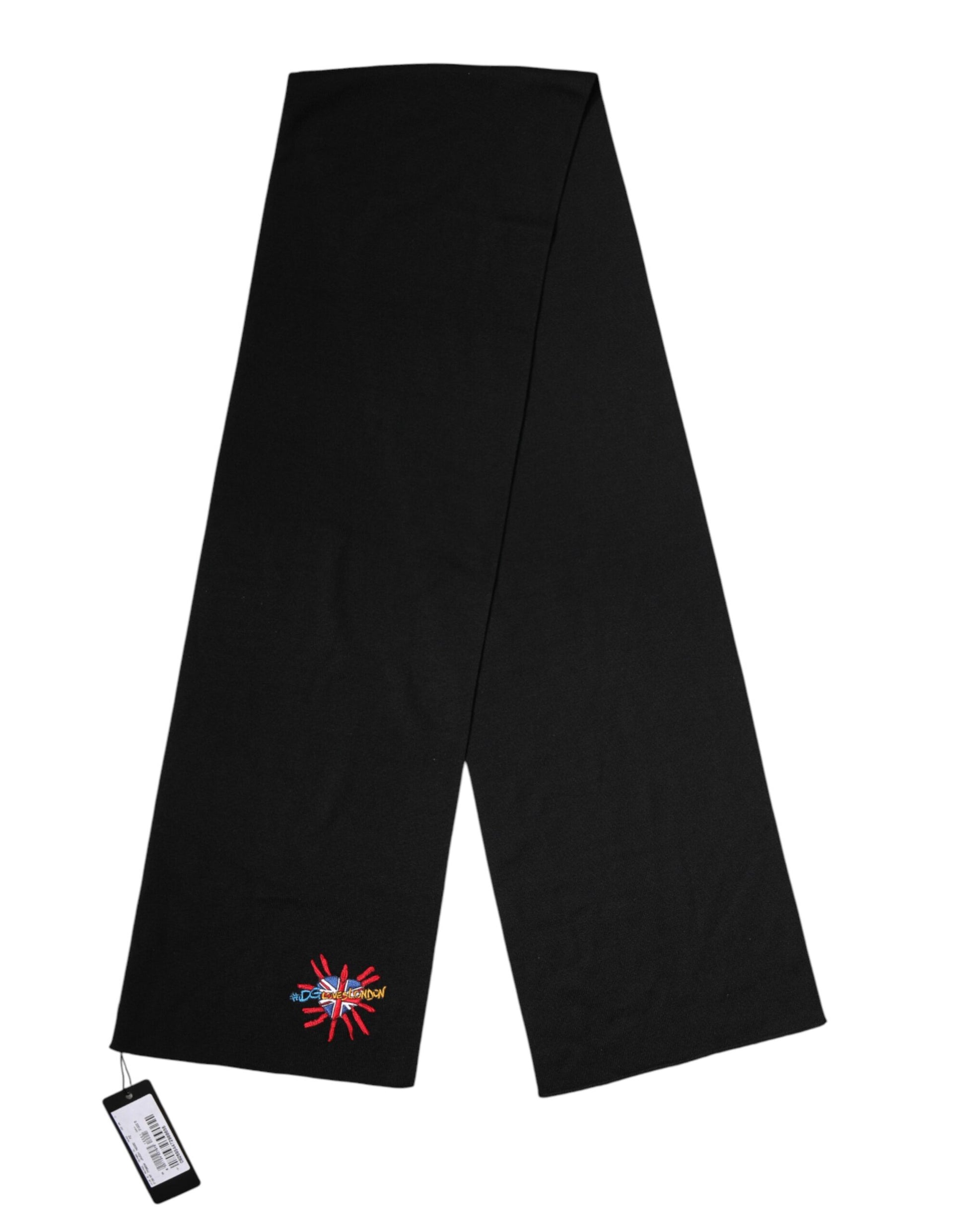 Blue Wool DG Loves London Neck Wrap Scarf