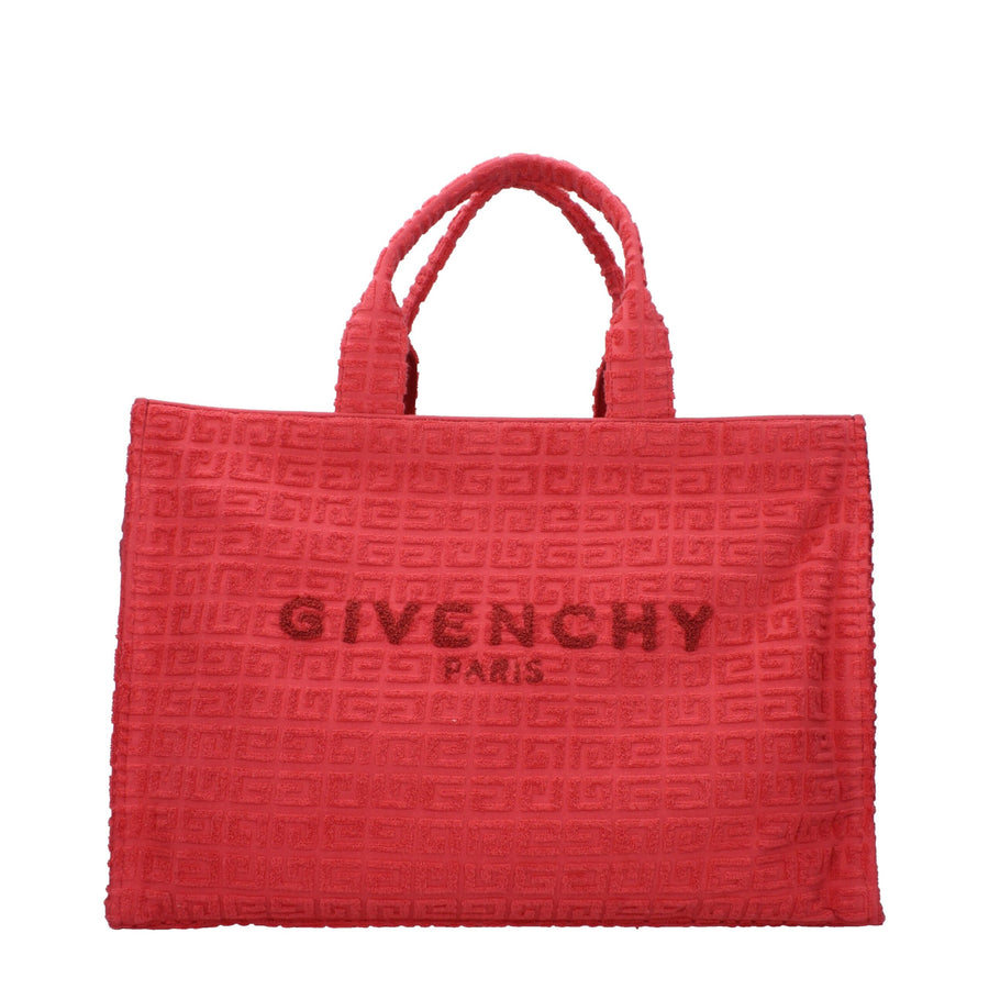 Red Fabric Handbag
