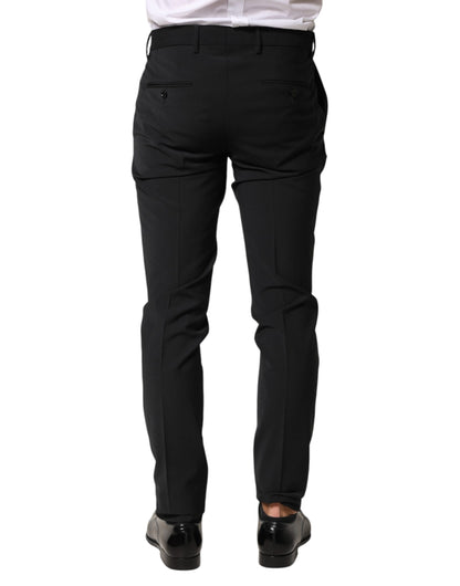 Black Wool Formal Dress Men Trouser Pants
