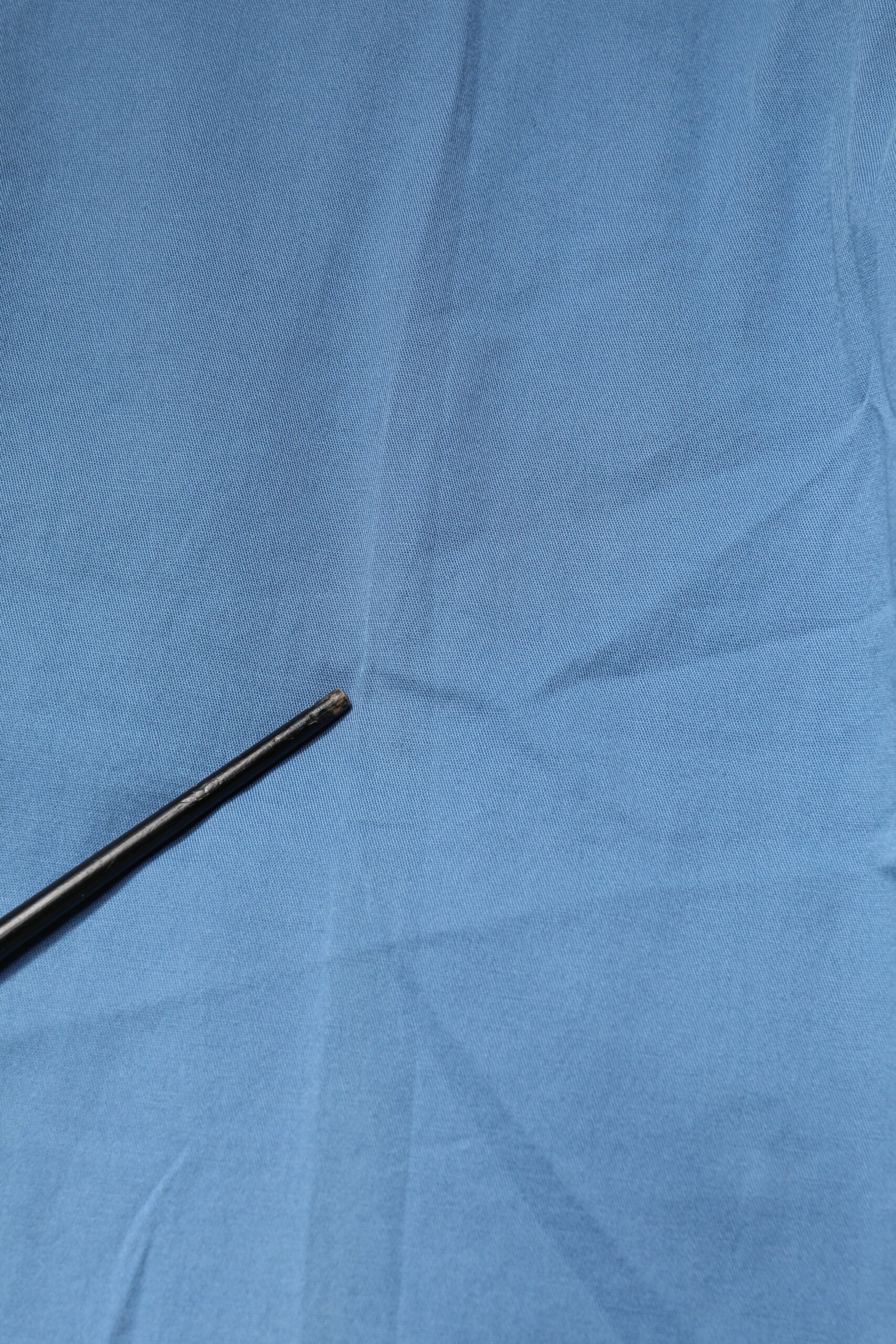 Blue Cotton Mid Waist Straight Men Denim Jeans