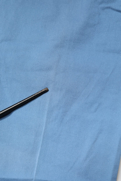 Blue Cotton Mid Waist Straight Men Denim Jeans