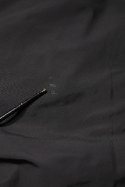 Black Mid Waist Men Tapered Dress Trouser Pants