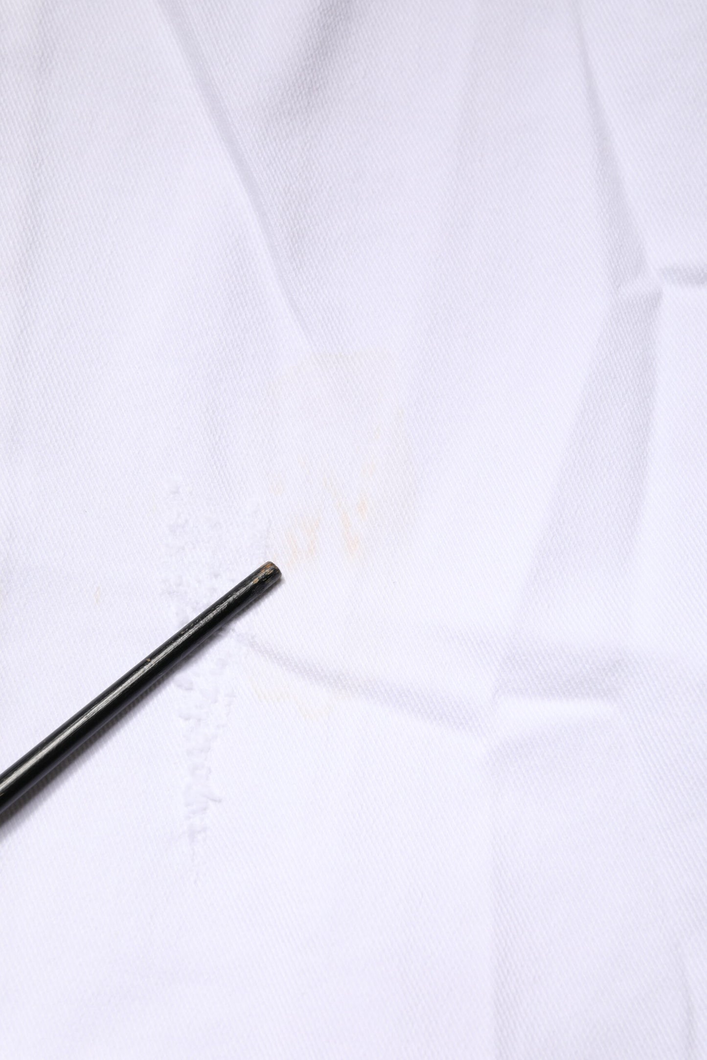 White Cotton Straight Fit Men Denim Trouser Jeans