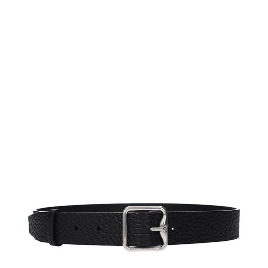 Black Leather Regular Belt