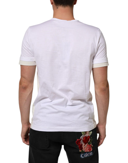 White Cotton Pocket Short Sleeves T-shirt