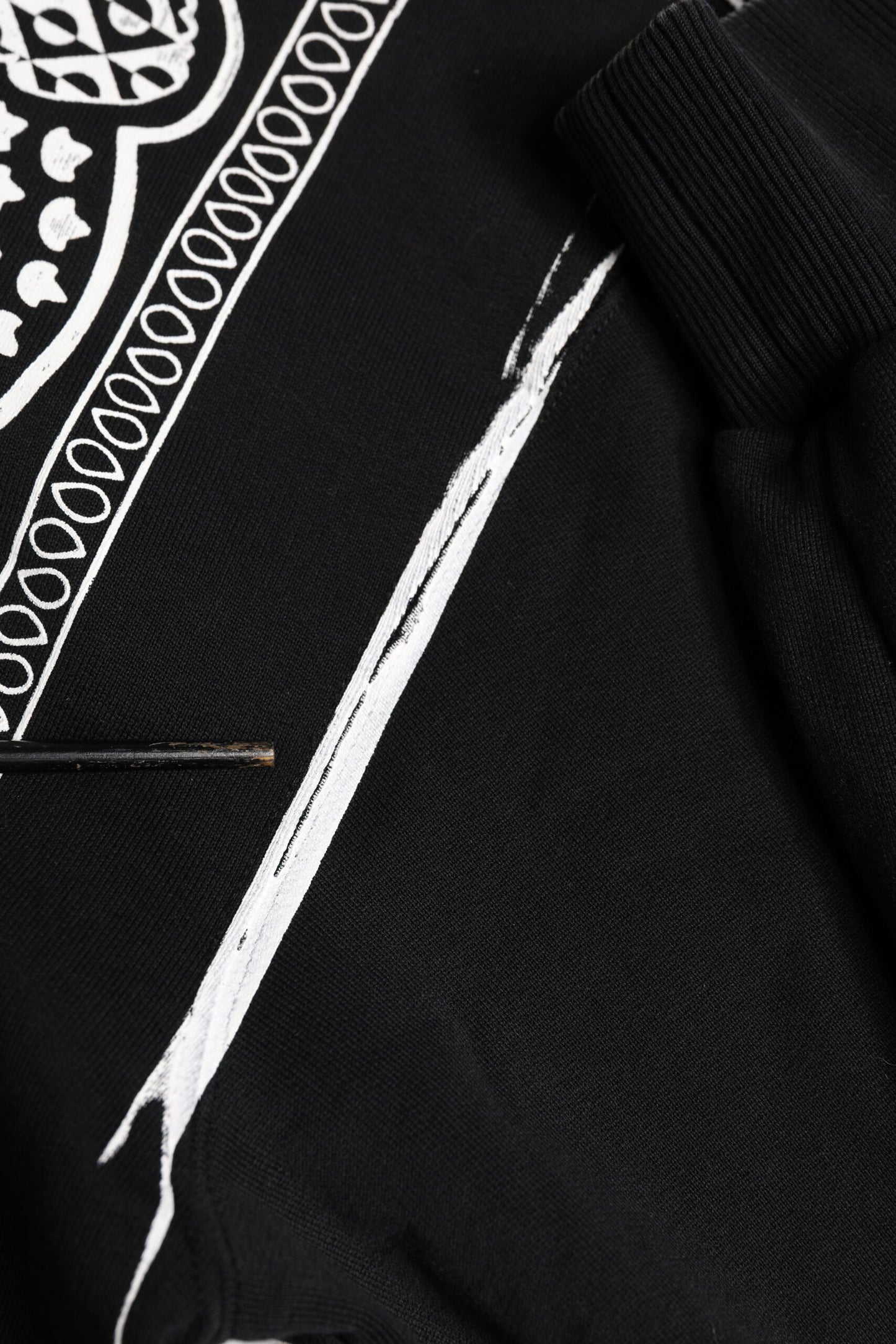 Black Bandana Hooded Men Sweatshirt Sweater