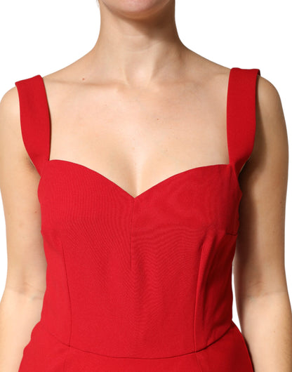 Red Viscose Sheath Mermaid Long Gown Dress