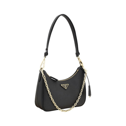 Black Calf Leather Bos Taurus Shoulder Bag