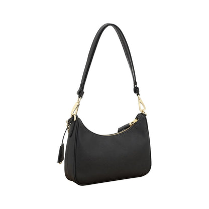Black Calf Leather Bos Taurus Shoulder Bag