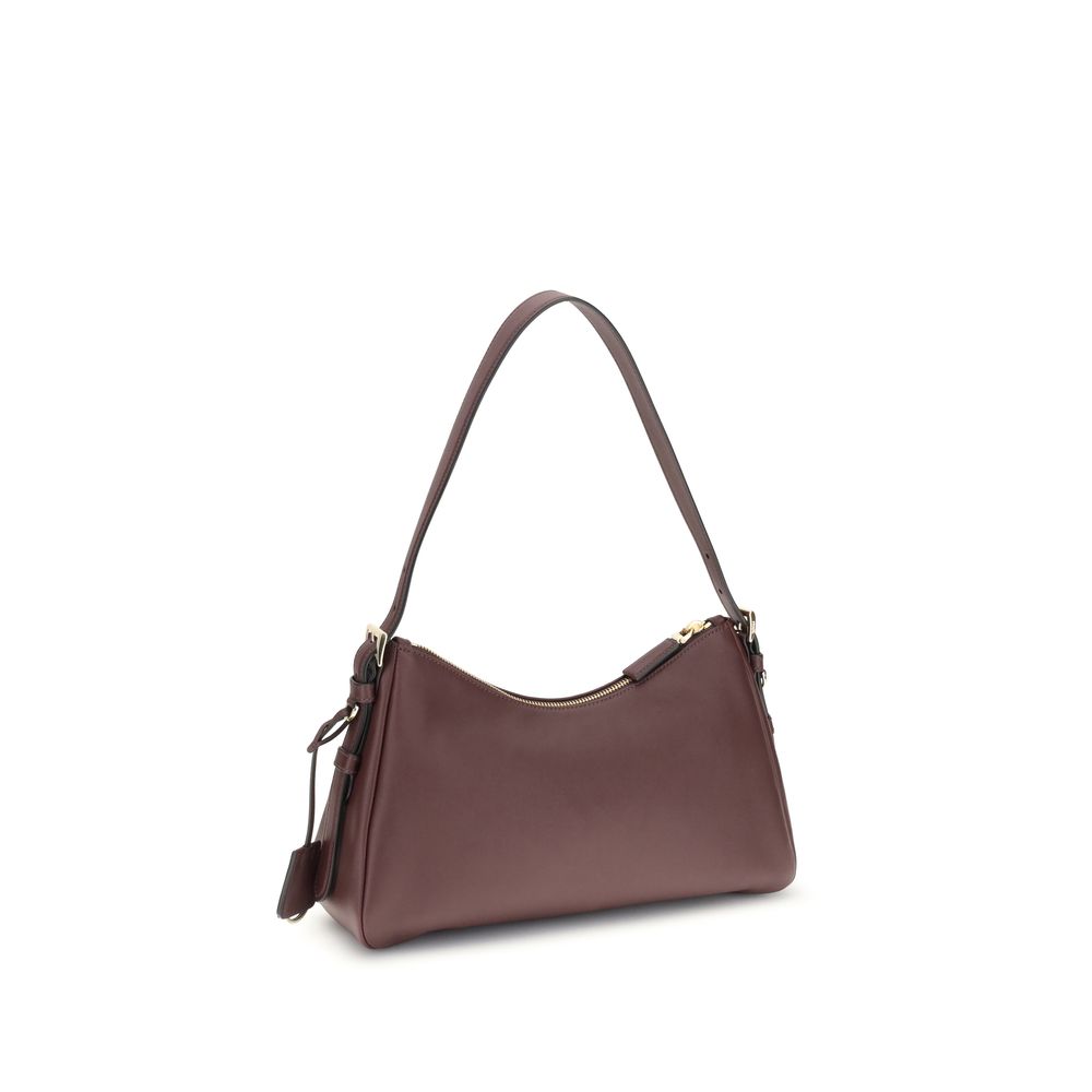 Bordeaux Calf Leather Bos Taurus Shoulder Bag